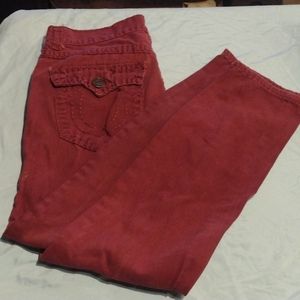 True religion red pants
